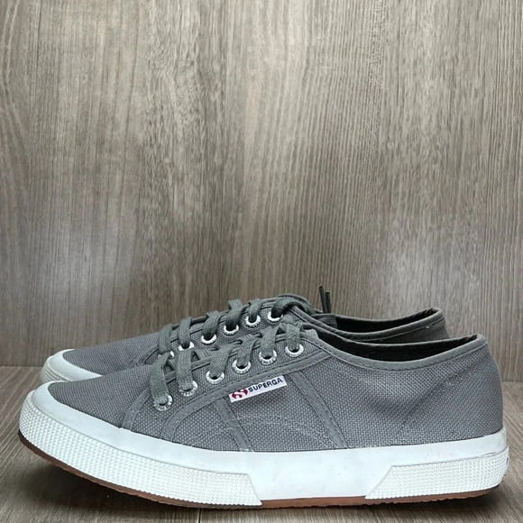 SUPERGA Sneakers Unisex W8.5/ M7 2750 Cotu Classic Low Top Casual Canvas Gray - Picture 3 of 12